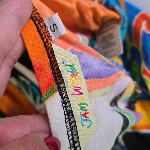 Jams World Floral Hawaiian Ci Ci Midi Dress Mystere Womens Size S - Picture 7 of 9